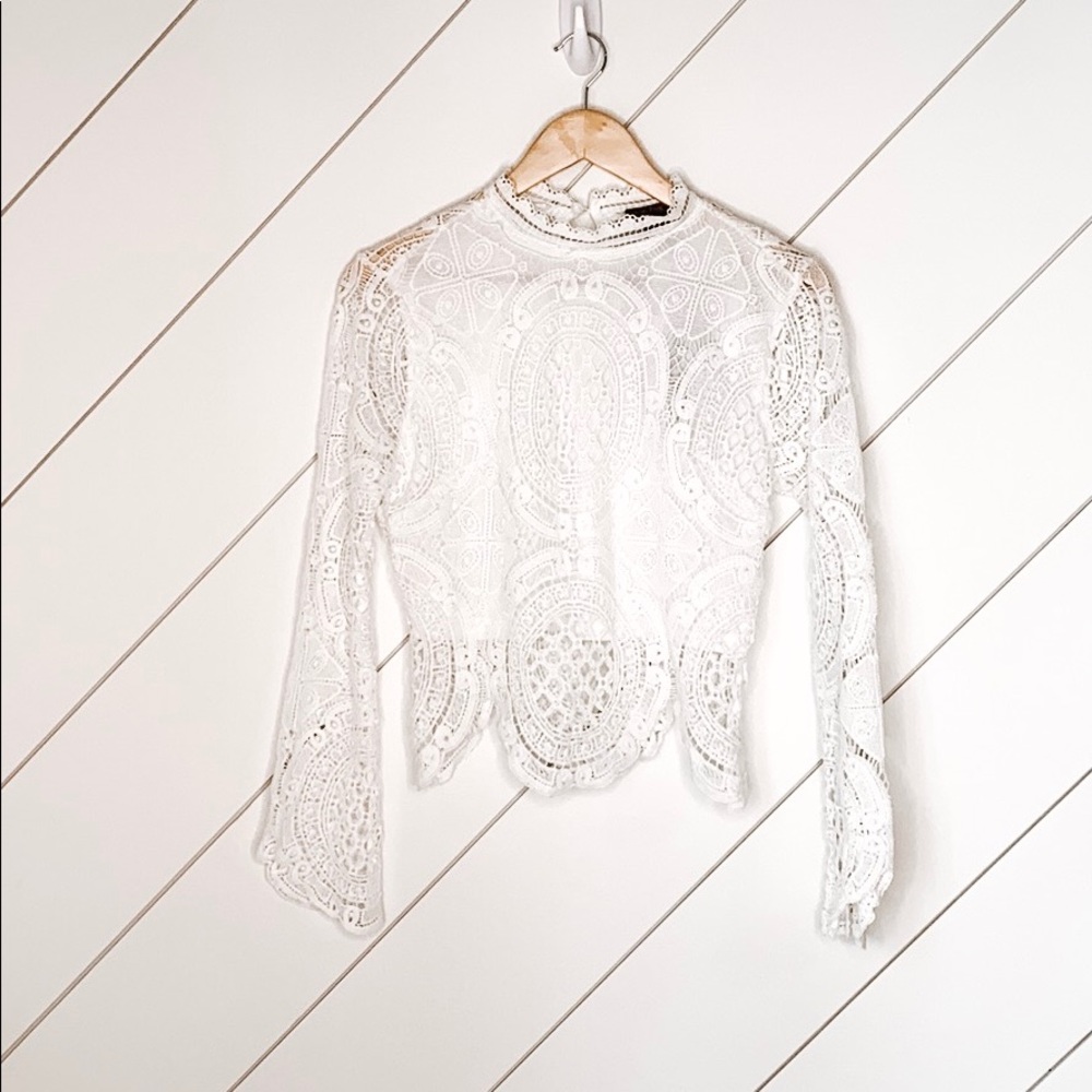 NWT Lace crop top | M